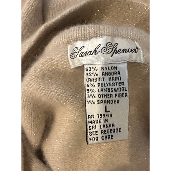 Women’s Sarah Spencer Angora Blend Sweater. Size Large - Picture 3 of 3